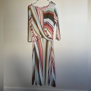 Multicolor Striped Women's Dress